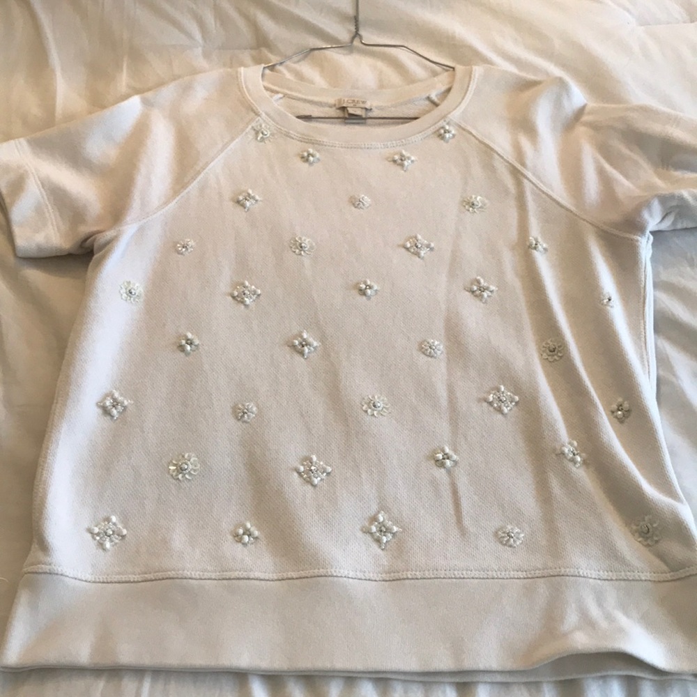 Medium JCrew short sleeve sequin sweater